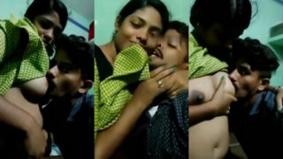 Bangladeshi choto bhai GF er shathe mess a boobs sucking clip