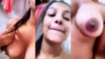 19-year-old Bangladeshi girl is seen tempting BF with tits